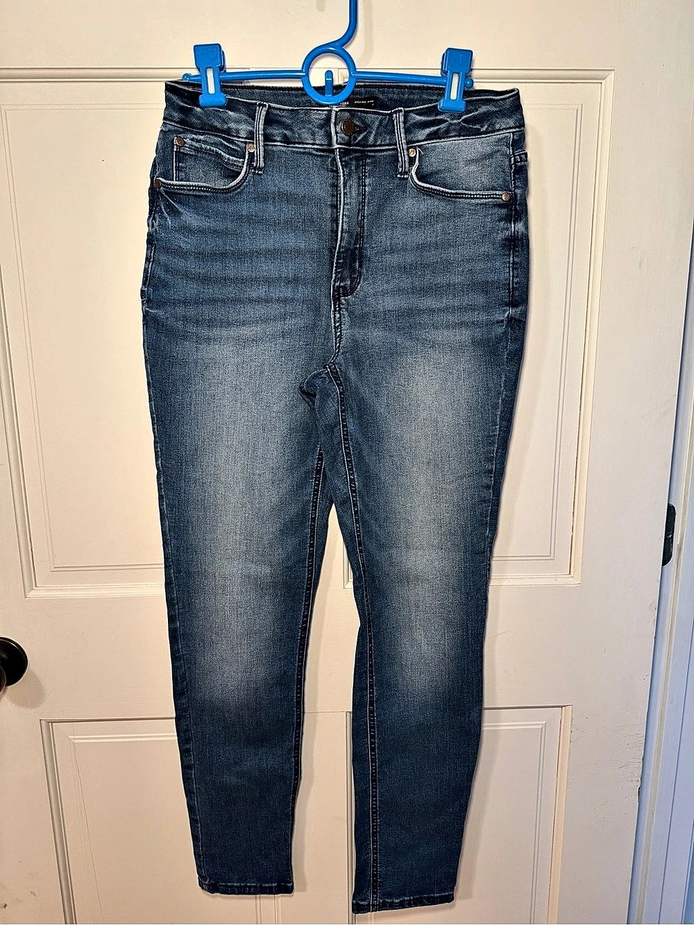 Simply Vera Wang High Rise Skinny Jeans Blue Waist 10